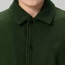 Timberland Men's Outdoor Casual Sports Leather Jacket - Green/Brown - View 5