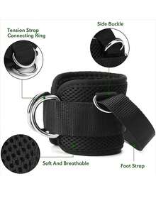 1/2pcs Ankle Strap Leg Strength Training Buttock Shaping Equipment Resistance Band Foot Loop Foot Strap Halloween - Multicolor - View 4