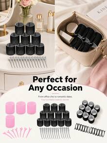 12pcs/Set Pengeriting Rambut Tanpa Panas Ukuran Besar dengan Klip, Alat Pengeriting Rambut Perekat Sendiri, Cocok untuk Rambut Panjang/Sedang/Pendek dan Poni, Pengeritingan Tanpa Panas, Alat Penata Rambut - MultiWarna - View 7