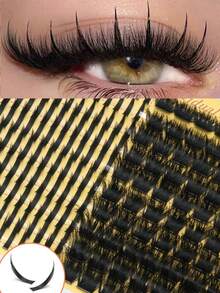 630pcs Mixed False Eyelash Book, D Curl, 5 Different Styles, Large Capacity, Customizable, Suitable For Beginners, Applicable For All Occasions, False Eyelash Book - C - View 6