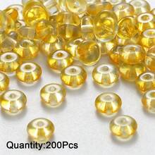 200pcs 3*6mm Colorful Transparent Glass Beads Spacer Beads DIY Jewelry Making Accessories For Necklace Bracelet Pendant Loose Beads - Transparent Abacus Glass Beads - View 19