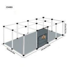 Pet Fence Hamster Cage Indoor Small Animal Protective Barrier Modular Design - Multicolor - View 5