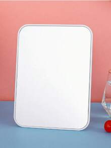 1pc Foldable Makeup Mirror With Stand, Portable High-Definition Desktop Vanity Mirror, Adjustable Angle Rectangular Tabletop Makeup Mirror, Suitable For Women And Girls, Bedroom, Dorm, Office And Daily Makeup Travel Portable Mirror - Multicolor - View 18
