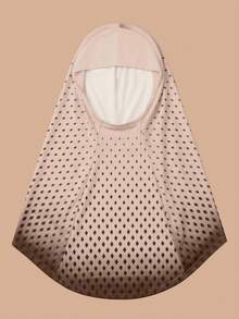 1 buah Hijab Muslim Wanita Motif Geometris Kotak Berlian Elegan Bahan Poliester Bernapas Cepat Kering Cocok untuk Semua Musim - cokelat - View 6