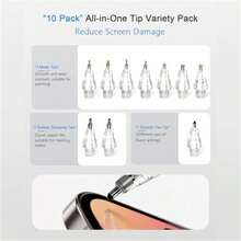 10pcs Replacement Metal Nib Tips For Apple Pencil, Wear-Resistant Accessory - Multicolor - View 3