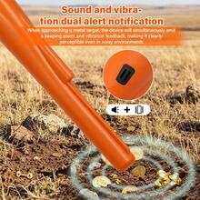 High Sensitivity Metal Detector, Pointer Detector IP68, All Underwater Handheld Pole, High Sensitivity 360 ° Detection, Wealth Hunter Tool With LED Indicator Light, Buzzer Vibration, 9V Battery Not Included - A - View 4