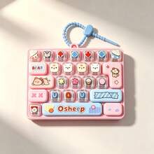 26-Key Stress Relief Keyboard Toy Keychain, Large Size Fingertip Press Creative Toy Keyboard Pendant - Suitable As Small Gifts For Holiday Parties, 26-Key Animal Diary Mini Keyboard Stress Relief Toy Keychain, Cute Cartoon Animal Clickable Sensory Stress Relief Toy, Portable Pressure Relief Button Toy Bag Pendant, Anxiety Relief Gift (Letter Pattern Randomly Matched/Color Difference Is Normal/Randomly Sent) - Multicolor - View 17