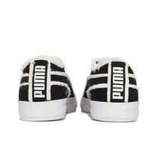 PUMA Capri Raw Cut Retro Versatile Low-Top Sneakers Unisex Black & White, - Black - View 3