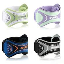 1pc Tennis Elbow Support Strap, Adjustable Band With Detachable Padding, Comfortable, Unisex, Suitable For Outdoor Sports, Basketball, Cycling, Volleyball, Badminton, Golf, Climbing - Multicolor - View 3