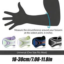 1pc Tennis Elbow Support Strap, Adjustable Band With Detachable Padding, Comfortable, Unisex, Suitable For Outdoor Sports, Basketball, Cycling, Volleyball, Badminton, Golf, Climbing - Multicolor - View 12