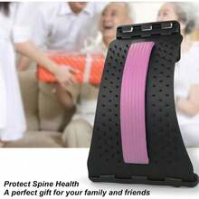 1pc Upgraded Large Size Lumbar Stretcher, Waist Massage & Relief Device, Cervical And Back Support Back Opener, Fitness Waist Support For Home & Office, Relieve Waist Soreness - Multicolor - View 9