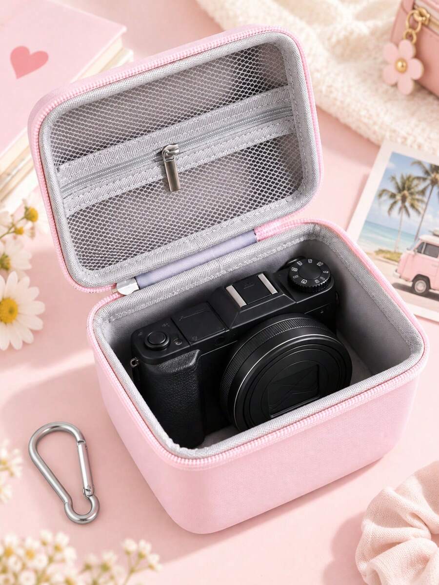 Tas Kamera Digital, Tas Penyimpanan Kamera Hard Shell EVA Portabel, Tas Pelindung Tahan Air, Tahan Guncangan, dan Tahan Debu untuk Kamera Digital Kompak & Fotografi Perjalanan - View 1