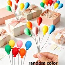 30/20/10 /Pcs Hiasan Bola Pelangi Mini, Stik Dekoratif Bola Bulat Aneka Warna, Hiasan Genggam Warna Acak untuk Kerajinan DIY & Tata Letak Pesta, untuk Kerajinan Tangan, Dekorasi Meja & Properti Foto - Beraneka warna - View 9