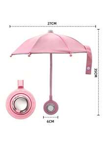 1pc Hands-Free Magnetic Phone Umbrella Sunshade, Mini Foldable Outdoor Sun Shade With Adjustable Shaft, Summer Travel Essential, Portable Accessory For Cycling, Commuting, Hiking & Daily Outdoor Activities.Phone Rain Sun Protector,Decorative Fittings - Multicolor - View 8