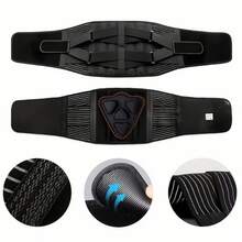 4 piezas, Cinturón de soporte lumbar transpirable, adecuado para levantar objetos pesados, cinturón de soporte lumbar ajustable, adecuado para el hogar, la oficina, el gimnasio, los deportes, soporte lumbar con almohadilla lumbar, cinturón de soporte de cintura unisex - Multicolor - Ver 3