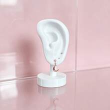 Realistic Ear Model Display Stand, 3D Printed Earring Display With Clear Visual Effect, Effortless Photo Shooting, Jewelry Storage + Display Dual Use, Essential Tool For Jewelry Store Owners And Review Bloggers - Multicolor - View 3