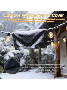 Outdoor Cable Waterproof Protector Cover PVC Reusable Weatherproof Cord Connection Protective Pouch For Extension Cord Joint Outdoor Power Cable Connection Rain Moisture Protection Sleeve For Garden Electrical Wire Connection Guard Accessory - Multicolor - View 2