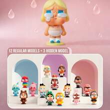 Cry Again Series Blind Box Collectibles, Includes 12 Regular Designs + 3 Hidden Designs, ABS Hard Material Non-Flocked, Cute Blind Box, Toy Blind Box, Exquisite Home Decor Ornament, Birthday And Christmas Gift - Multicolor - View 2