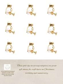 4/8Pcs Clip On Earring Converter Kit With Ear Pins & Soft Ear Pads, DIY Jewelry Accessory For Non-Pierced Ears. - Bullet Ear Clip - View 5