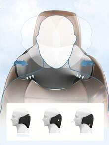 1pc Universal Car Headrest Neck Pillow, Comfortable Business Style Memory Foam Pillow, All-Season Use - A - View 4