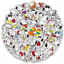 1 Set/50pcs Snoopy Graffiti Dog Stickers, Waterproof Stickers, Suitable For Water Bottles, Luggage, Laptops, Handbags, Perfect Small Gift For Fans, Family And Friends - Multicolor - View 1