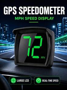 This New Car Head-Up Display Uses High-Definition LED Technology To Accurately Display Vehicle Speed. It Features A Built-In Sunshade, Supports USB Power, And Has High Cost-Effectiveness, Compact Design, And Easy Installation, Making It Suitable For A Wide Range Of Car Models. It Can Serve As A Car Speed Indicator System With A Clean And Smooth Display, A Minimalist Dashboard Design, And Reliable Performance, Making It A Digital Speedometer Suitable For Car Accessories, Car Enthusiasts, And Car Upgrades. - MPH - View 4