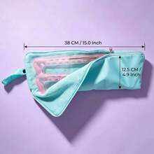 Figure Skating Blade Cover Storage Bag 38cm, Portable Absorbent Fleece Protective Bag For Hard Blade Covers (Storage Bag Only, Hard Blade Cover Not Included) - Multicolor - View 2