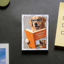 1pc Wooden Photo Frame Fridge Magnet - Exorcist Cat Fridge Decoration Magnet, Home Decor! - A - View 13