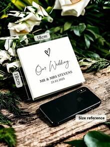 Buku Tamu Pernikahan Bertema Daun yang Dipersonalisasi, Album Buku Tamu Pernikahan Sampul Keras Persegi, Desain Eukaliptus yang Disesuaikan, Album Kenangan Pernikahan 36 Halaman, Hijau Sage - MultiWarna - View 11