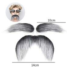 1 Set Reusable Fake Mustache And Eyebrows, Suitable For Halloween Party Makeup Accessories - Multicolor - View 13