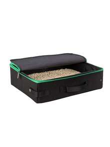 Portable Cat Travel Litter Box With Lid, Handle, Standard Foldable Litter Tray, Suitable For Cats, Lightweight Cat Litter Box, Essential For Travel Cats And Kittens - one-size - View 7