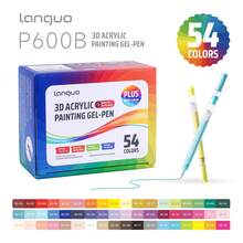 Languo New Product Launch 216/126/72/54/36/24 Color Bright Gel Pen Set (With Color Gift Box) Bright Gel Pen 1.0mm Gift Box Set High-Grade Color Painting Pen, Suitable For Student Learning, Back To School Season - Blue Fruit P600-55 - View 5