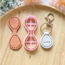 Minimalist Versatile Keychain Polymer Clay Cutting Mold, Geometric Shape Clay Cutting Mold, DIY Handmade Earring Pendant Brooch Making Tool, Compatible With Polymer Clay, 3D Printed Process, Clean Cut, Handmade Jewelry Floral DIY Craft Accessories, 3D Printed Process, Clean Cut, Handmade Jewelry Floral DIY Craft Accessories - Geometric - View 5