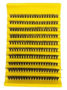 High-Rated 200 Clusters 30D Cat Eye False Eyelashes, 10-16mm Mixed Length, D Curl, DIY Natural Fluffy Dense Effect, Great Value, Suitable For Beginners, Reusable, Applicable For Daily, Party, Stage Performance, Christmas Gift - D - View 4