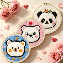 DIY Punch Needle Embroidery Kit For Adults Beginners, Includes Complete Materials, Natural Landscape Pattern, Creative Handmade, Suitable For Home Wall Decor Or As A Gift For Friends And Family, Fun Embroidery Starter Kit, 20x20cm (7.87x7.87 Inches) - 20X20cm - View 12