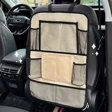 1pc Car Storage Hanging Bag, Car Seat Back Storage Pouch, Simple Portable Large Capacity Organizer, Black/Khaki/Rose Red Multiple Colors Available - A - View 15