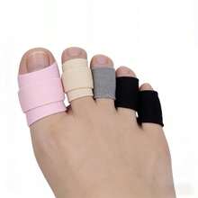4pcs Mixed Color Toe Protectors, Finger Protectors, Comfortable Soft Breathable, Adjustable Hook And Loop Design - Multicolor - View 3