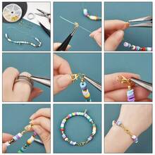 240pcs DIY Jewelry Findings Connector Set With 6-Compartment Box (Lobster Clasp, Jump Rings, Crimp Beads) Suitable For Jewelry Making, Bracelets, Necklaces, Anklets, Open Jump Rings, Beaded Connector, Bag Charms, Jewelry Accessories And Other Handmade Craft Materials - Lobster Clasp & Button & Jump Ring - View 5