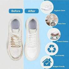 1 buah Tas Cuci Sepatu Premium, Tebal, Lembut, Bebas Serat, Pelindung untuk Mesin Cuci, Tas Pembersih Sepatu Olahraga Anti-Deformasi dengan Resleting Aman, Dapat Dicuci dengan Mesin dan Digunakan Kembali, Alat Perawatan Sepatu yang Cocok untuk Semua Jenis Sepatu - Abu-abu 1 pc - View 5