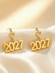 1件女款2027新款，適合歐美日常穿著，送給朋友的新年禮物 - 金色 - 查看 3