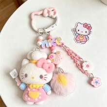 Hasbro 1PC Hello Kitty Novel Mobile Phone Pendant, Keychain Or Bag Decoration, Cute, Practical And Fashionable Small Decoration - One Size - View 4