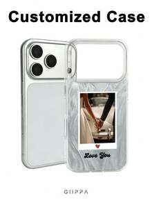 GIIPPA 1件客製化照片手機殼，羽毛殼設計，相容 iPhone 18 Pro Max Air、，週年禮物、情人節禮物、生日禮物、聖誕禮物、新年禮物 - 彩色 - 查看 2