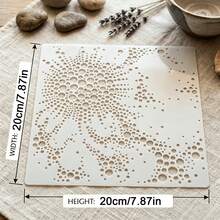 1 Abstract Polka Dot Pattern Stencil – Large, Reusable Geometric Bubble Stencil For Painting, Wall Art, Furniture Decor, Airbrushing, Scrapbooking, And Craft Projects – Modern Home Decor Painting Tool - Sets - View 2