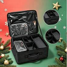 2Pcs Professional Waterproof Makeup Bags, Portable Handheld Lightweight Durable Stylish, Ideal For Travel & Home, Halloween Christmas Gift, Random Style - Multicolor - View 2