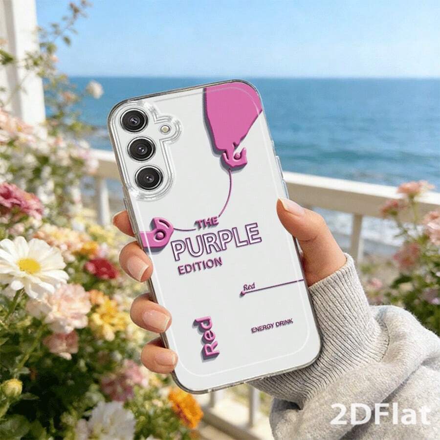 1 قطعة بطانية هاتف بسيط بتصميم نصي 15 14 13 12 11 Pro Max، قاعدة جلدية بيضاء كريمية ذات ملمس، نمط منحنى تجريدي باللون الأزرق كلاين "The Winter Edition The Power" نص مشروب طاقة، بطانية هاتف مقاوم للصدمات بإطار أبيض كريمي - متعدد الألوان - مشاهدة 1