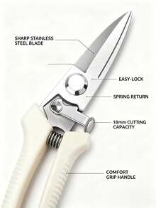 2pcs Garden Pruning Shears, Stainless Steel Bypass Pruning Scissors, Ergonomic Effort-Saving Sharp Hedge Trimmer, Suitable For Tree Branches, Flowers, Shrubs, 18mm Cutting Capacity - A - View 6