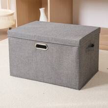 Foldable Storage Box With Lid For Home Clothes And Toys Organization - View 5
