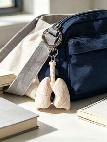 1 Set (8pcs) Human Organ Anatomy Model Pendant Keychain, Heart, Lung, Kidney, Brain, Stomach, Intestine, Liver Charms, Medical Student Gift, Niche Gothic Style Backpack Decoration - Multicolor - View 4