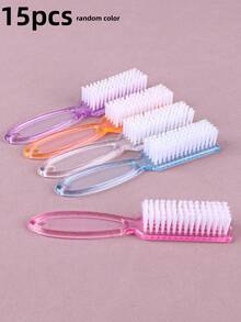 5/1pc Nail Cleaning Brush, Long Handle Multi-Function Brush, (Slight Color Difference Does Not Affect Use) - Multicolor - View 17