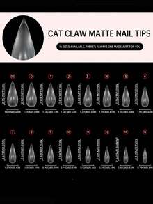32pcs Full Size Cat Paw Matte Solid 3D Quick Extension Nail Tips, Thickened Fingertips With Shaped Design, Thin Seamless Back End, Comfortable Wear Without Foreign Body Sensation, Home Manicure Salon Quality DIY - Clear - View 5
